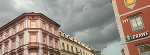 Gewitter im Anmarsch über dem Grazer Hauptplatz